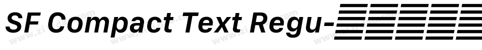 SF Compact Text Regu字体转换
